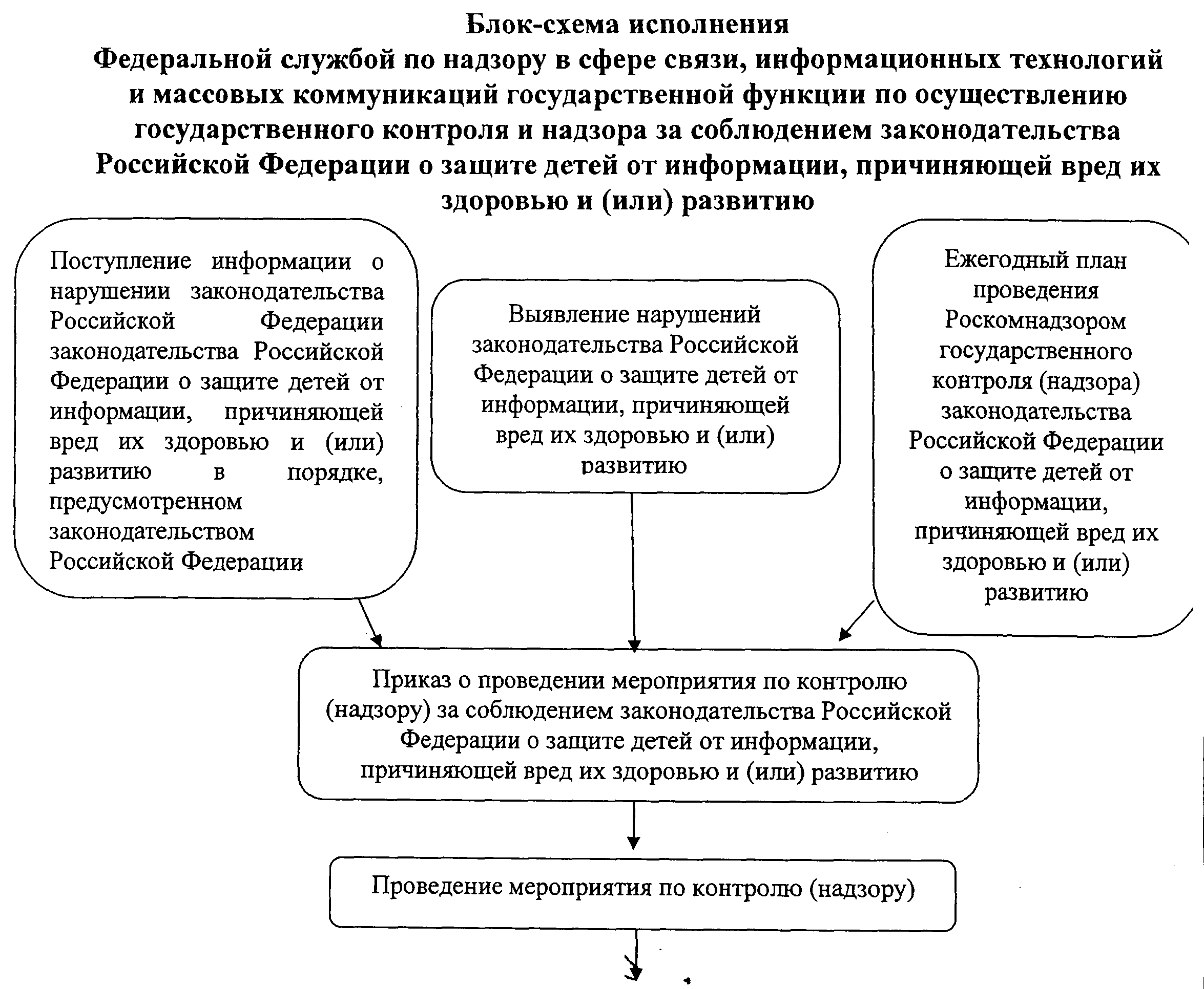 Блок схема исполнения государственной функции