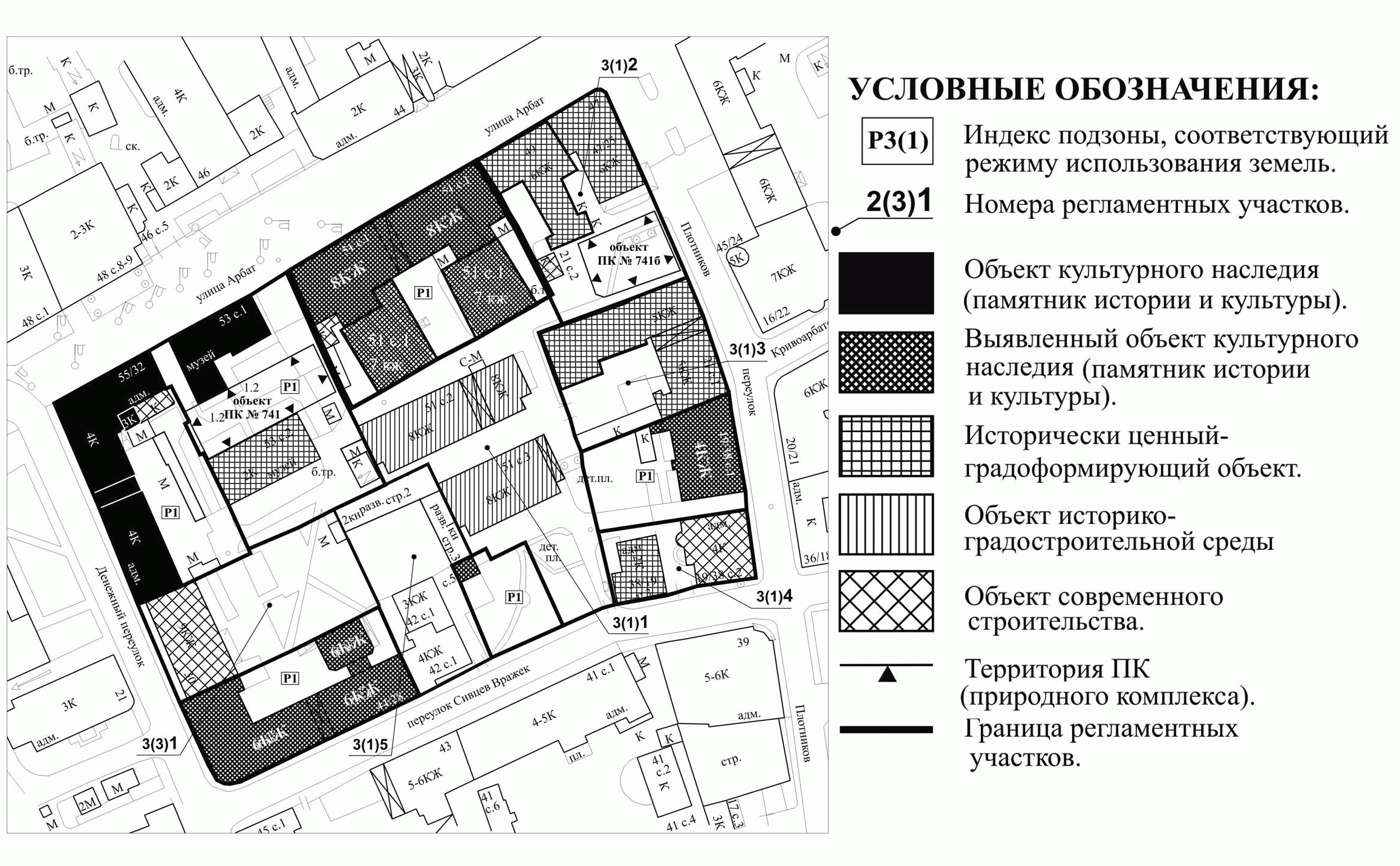 Требования к карта плану охранной зоны