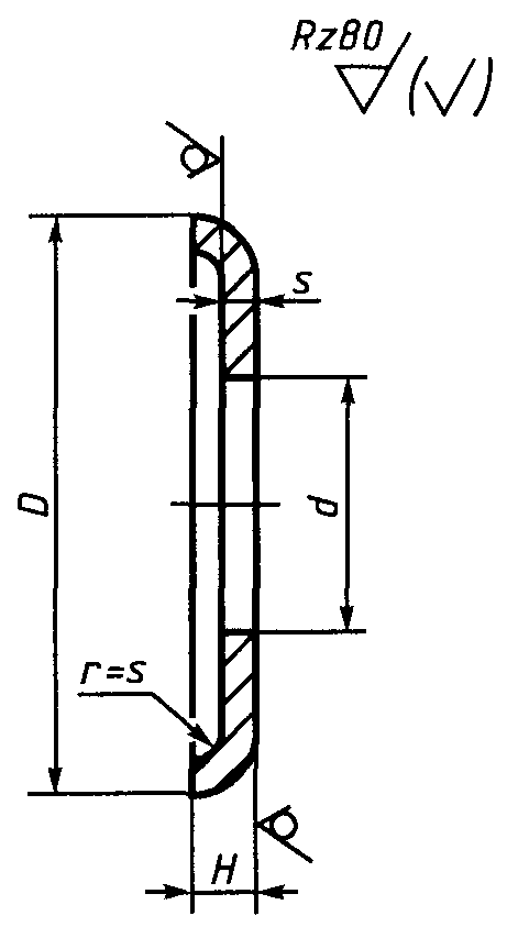 Как выглядит шайба на чертеже