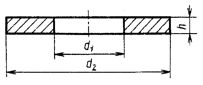 Шайба на чертеже
