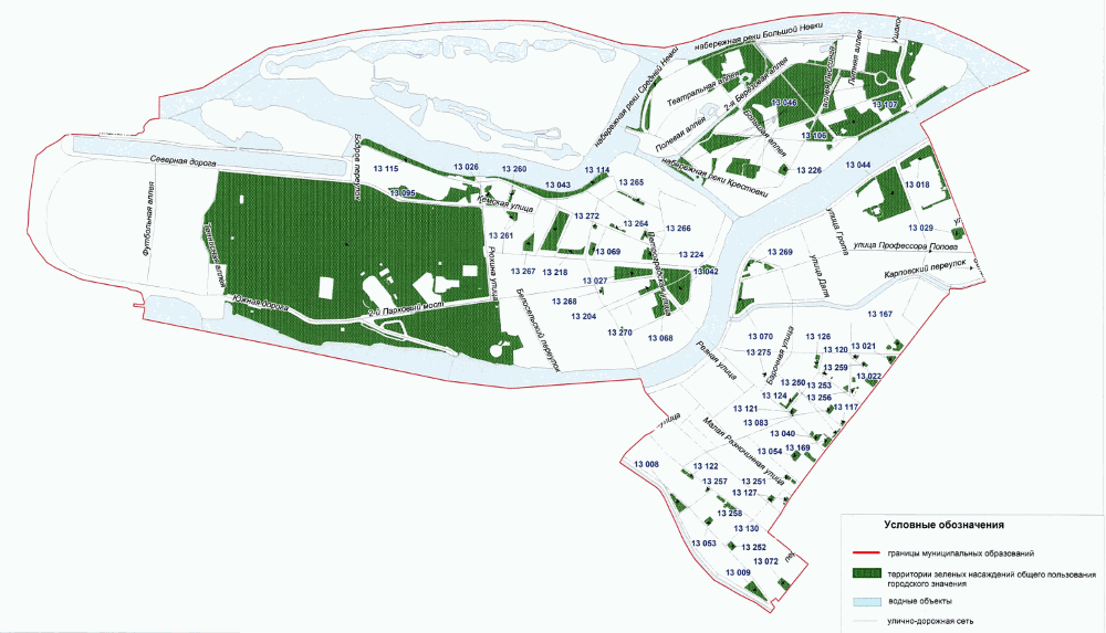 Зеленые насаждения москвы карта